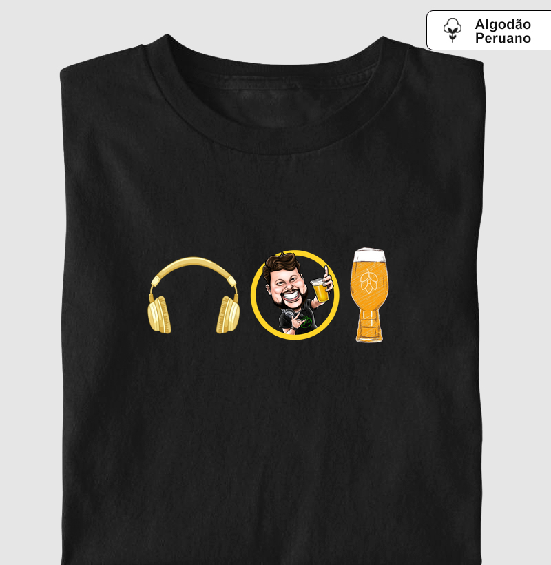 Elementos - Música e Cerveja - Algodão Peruano 