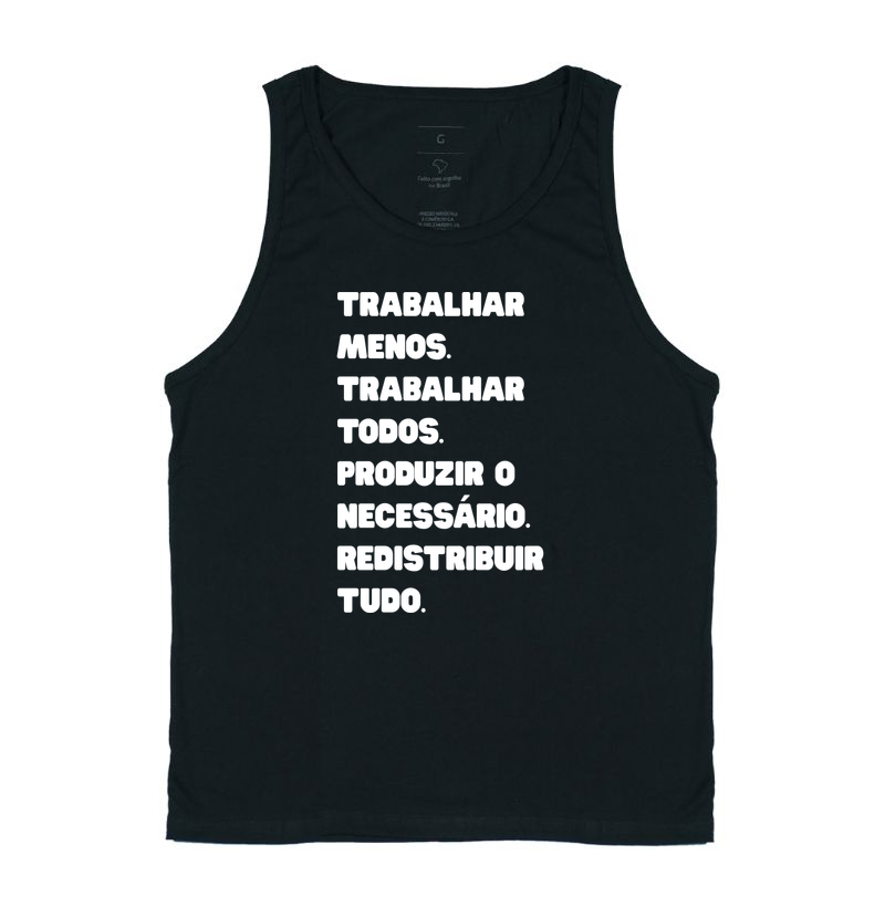 Trabalhar menos. Redistribuir tudo.