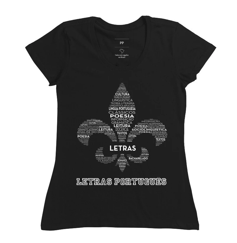 Camiseta Tshirt Letras Português 003 0062