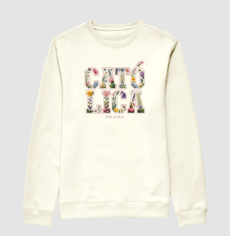 Camiseta Católica Floral