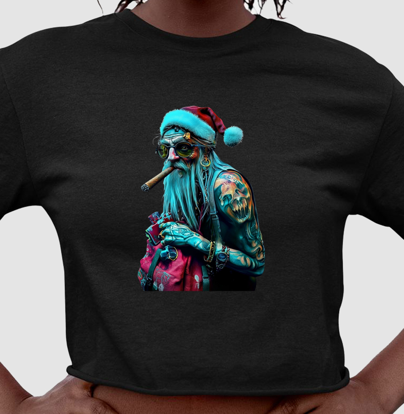 Cropped Santa High – 420 Edition