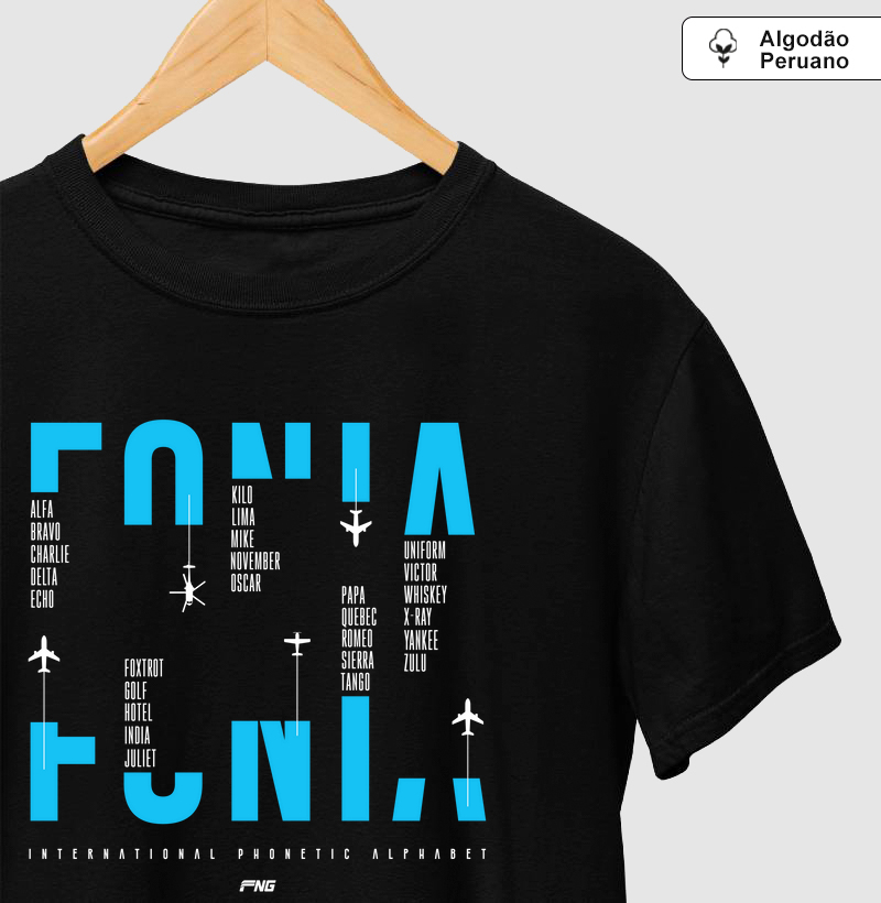 Camiseta Alfabeto Fonético 