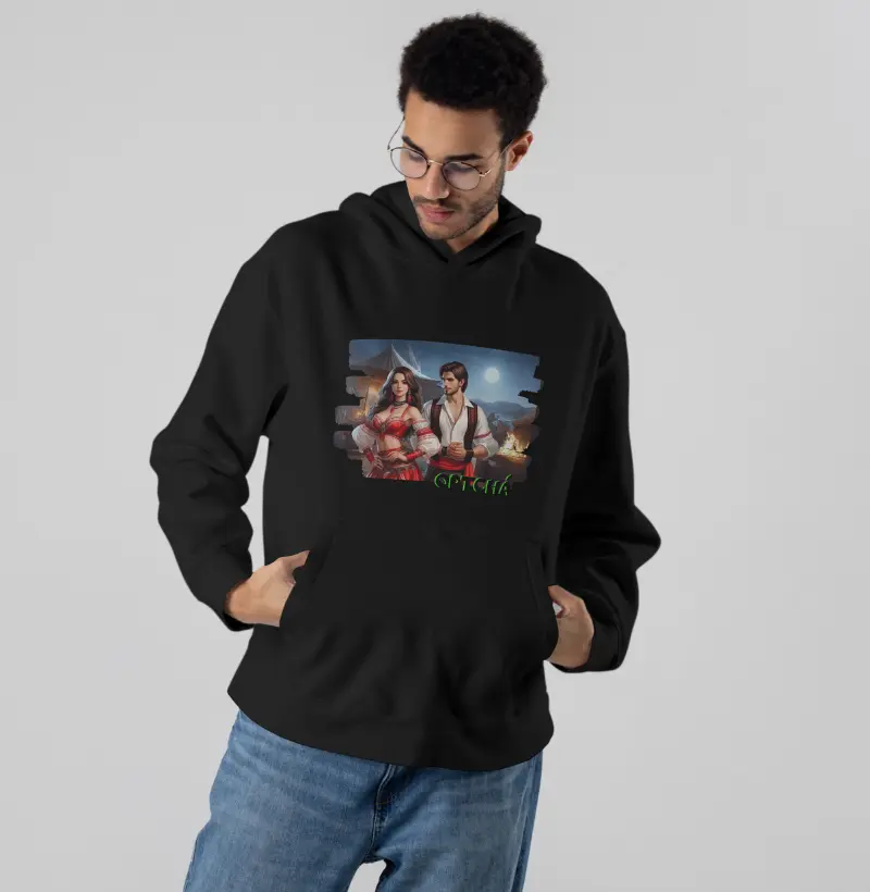 Moletom Hoodie Algodão - Casal Cigano