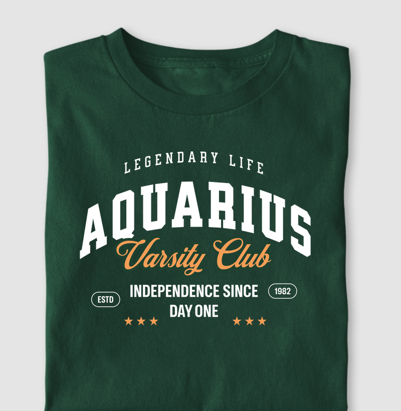 Camiseta Signos AQUÁRIO - VARSITY CLUB