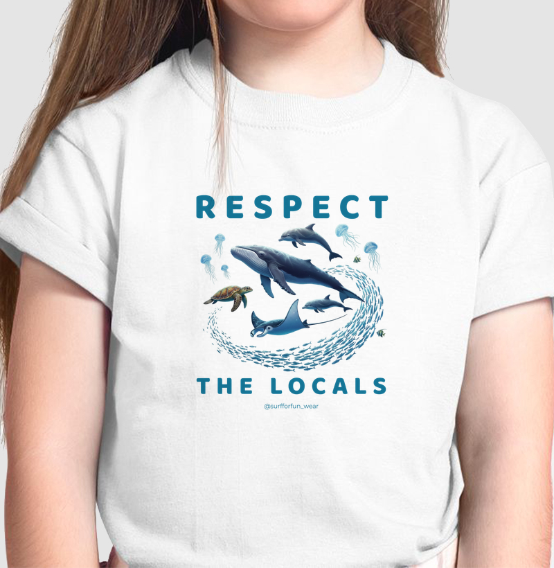 Respect the locals - Camiseta Infantil