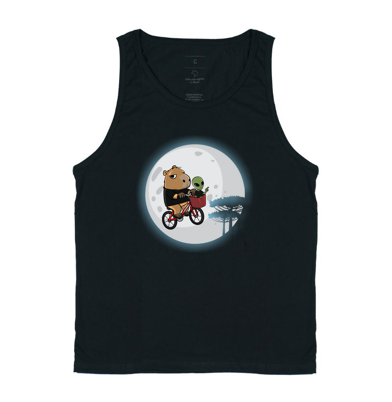 Camiseta Capivara Extraterrestre retro