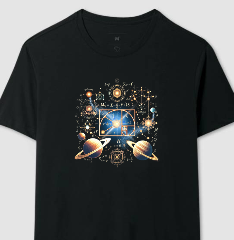 CAMISETA THE UNIVERSE IS MATHEMATICAL