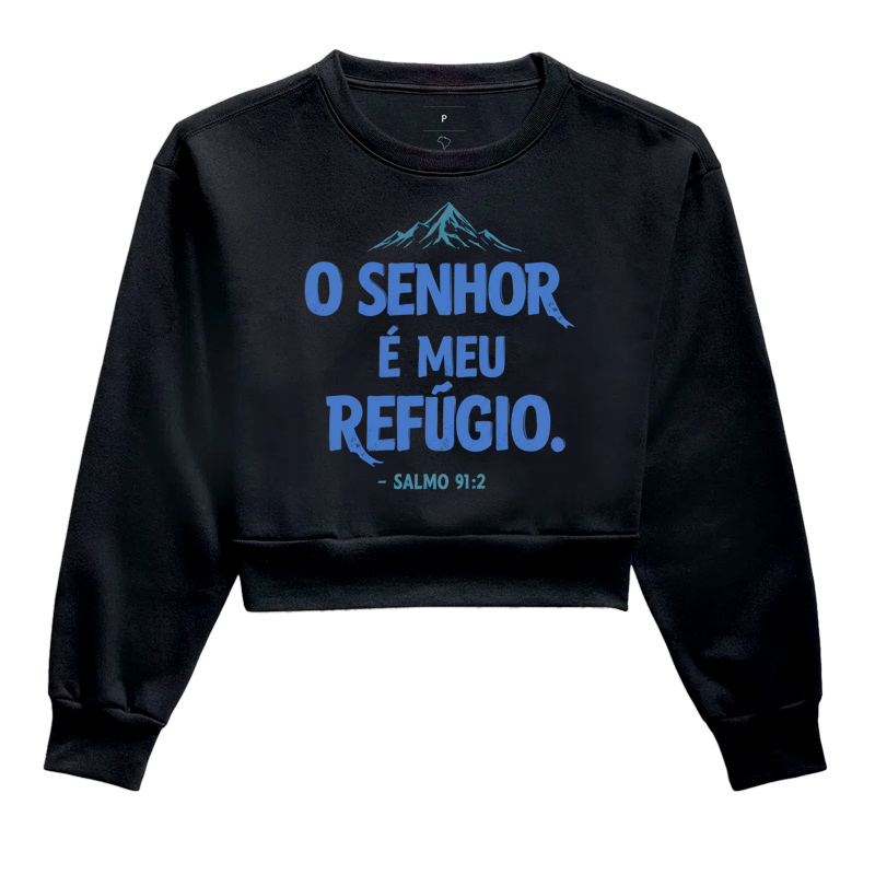 "O Senhor é meu refúgio." — Salmo 91:2 🏔️🖤