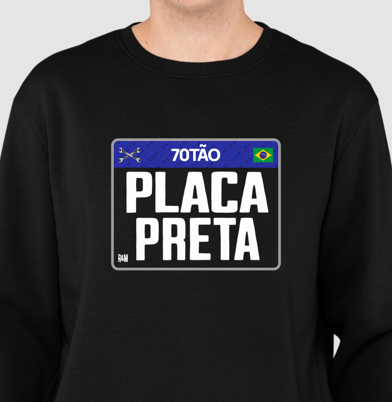 70tão Placa Preta