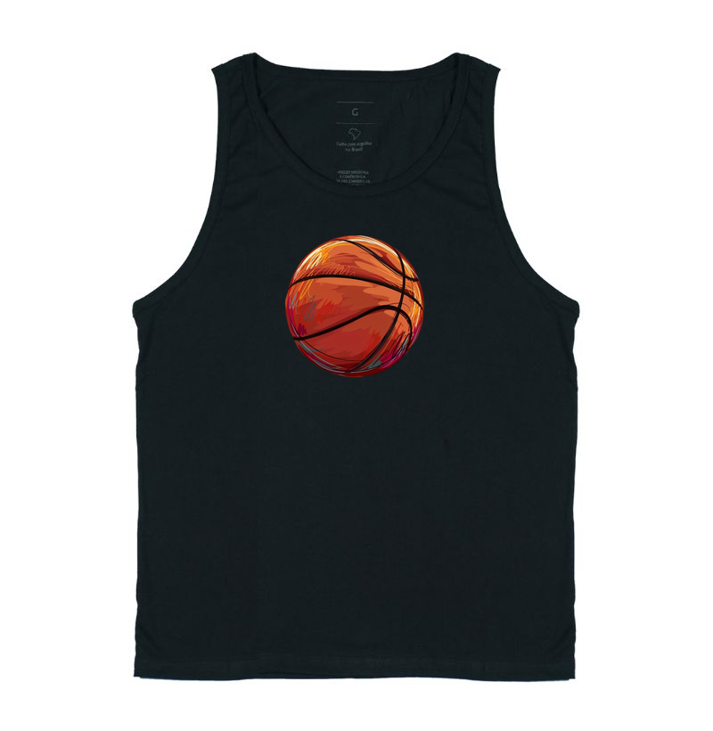 Regata Basquete Bola Desenhada