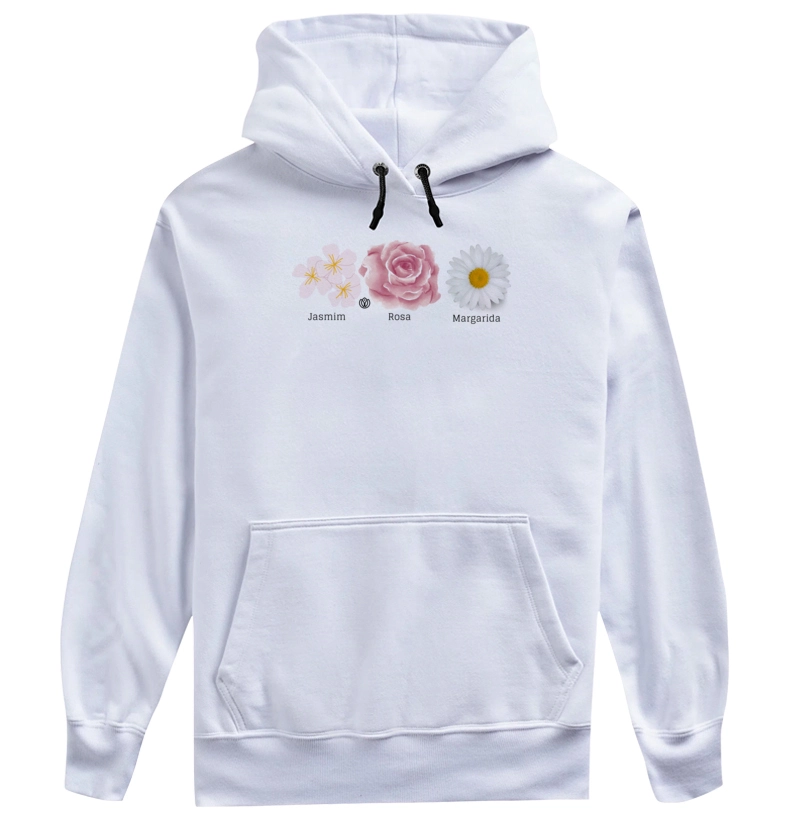 moletom Jasmim Rosa Margarida