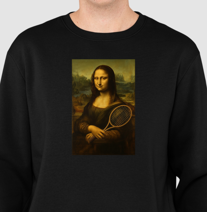 Monalisa tenista - Moletom sem capuz
