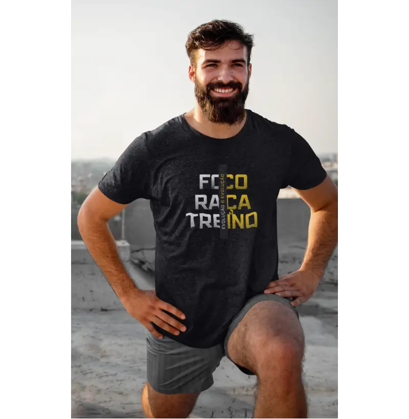 Camiseta Força, Raça e Treino
