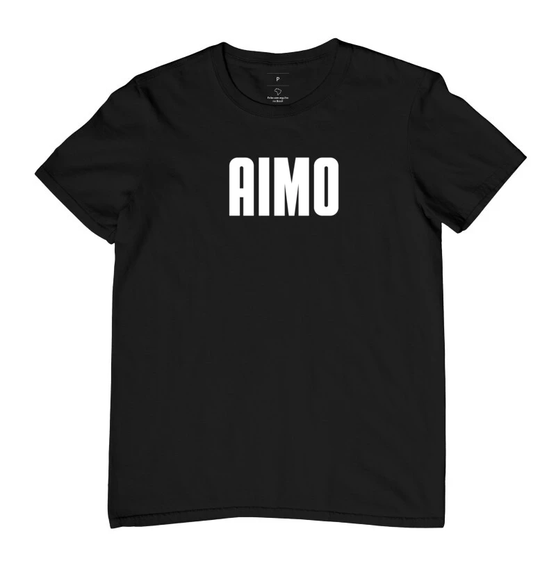 Camiseta Aimobaba AIMO masculina preta