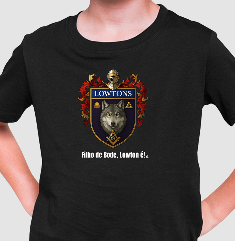 Camiseta Infantil Filho de Bode, Lowton é! - Mr. GADU
