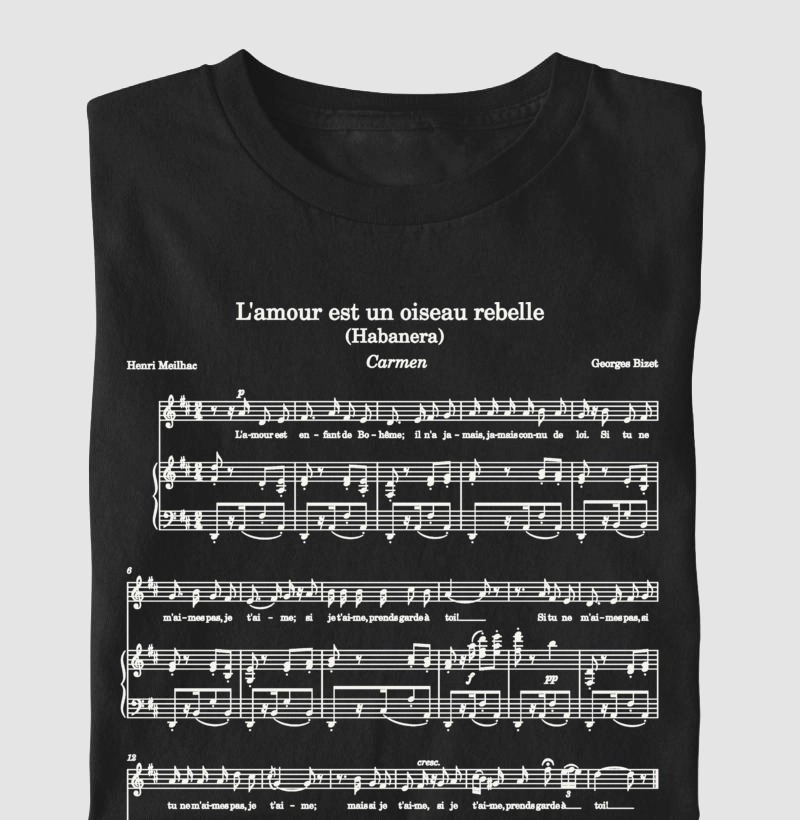 Partitura Habanera - Carmen - Árias em Algodão