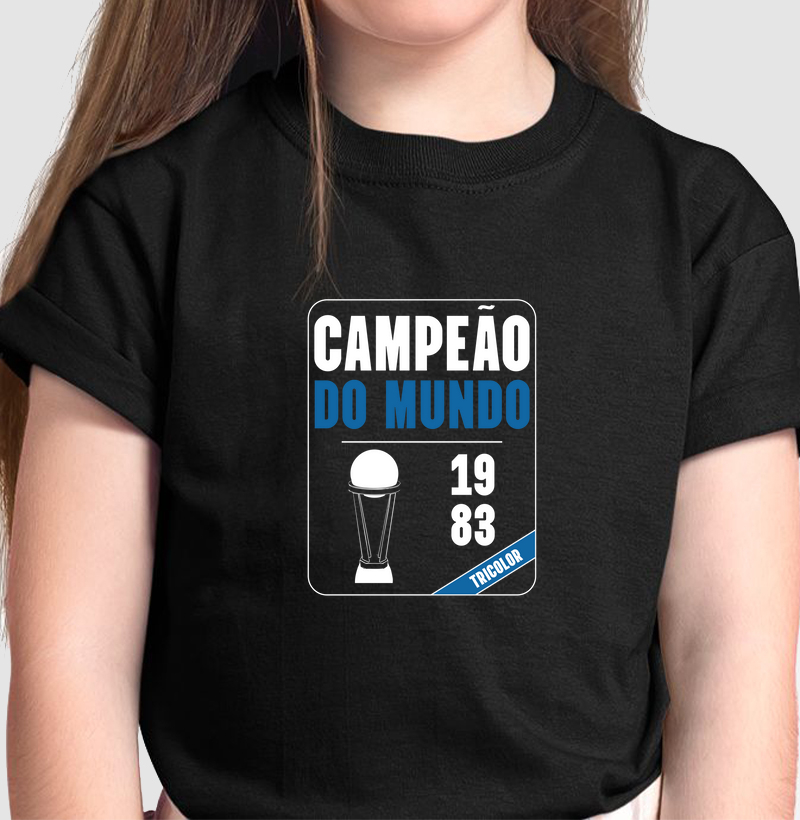 Camiseta Infantil  Campeão do Mundo
