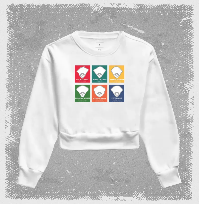 Moletom Cropped Baseball Stadiums