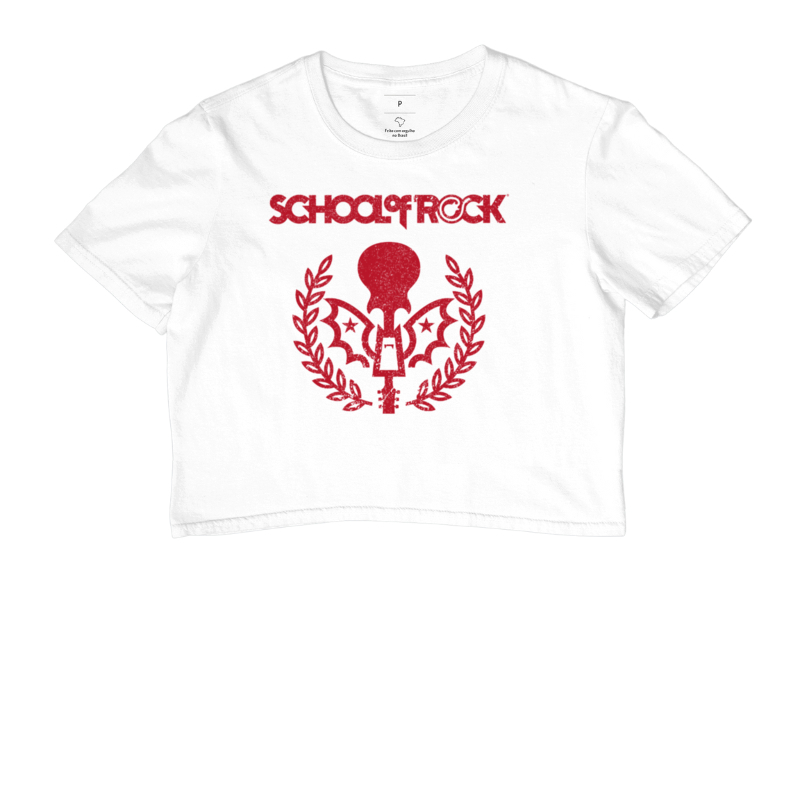 SCHOOL OF ROCK SÍMBOLO VERMELHO CROOPED