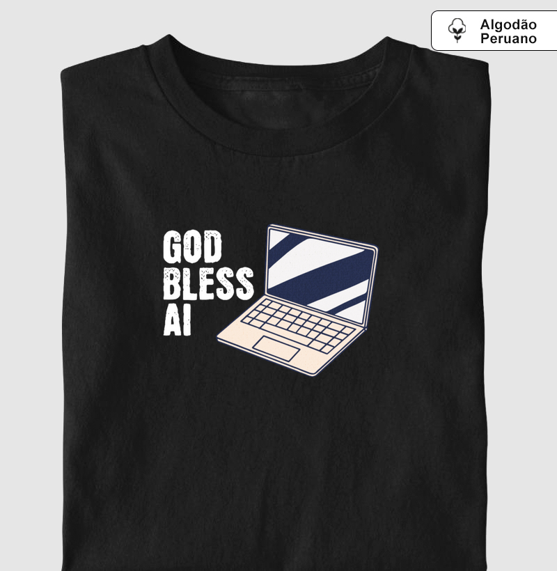 Rotina "God Bless AI" laptop