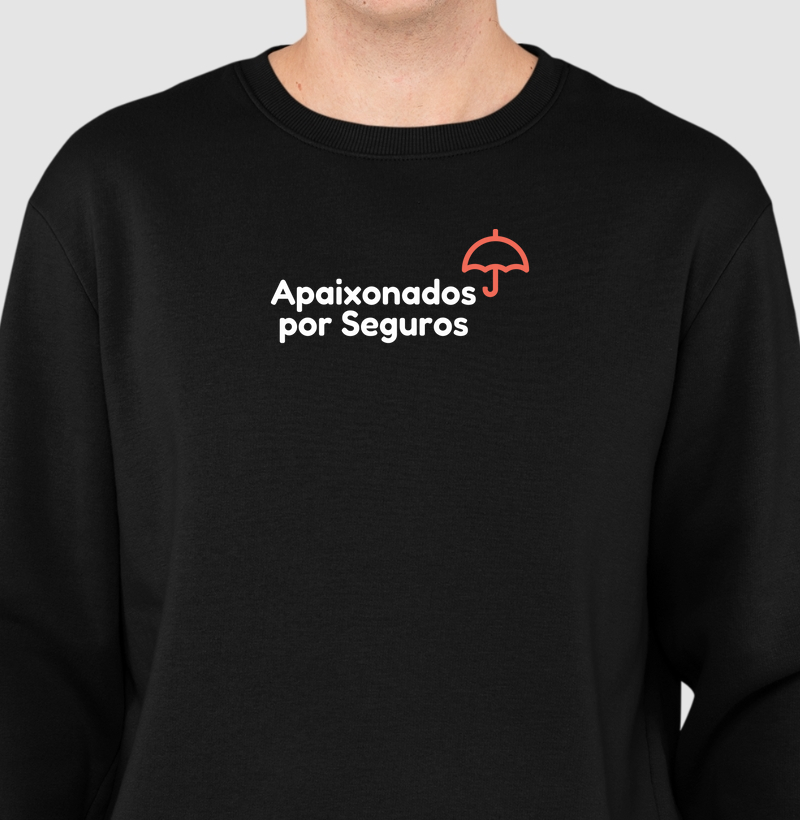 Apaixonados por Seguros (Moletom Suéter Slim)