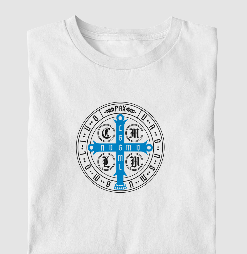 Medalha de São Bento Azul e Preto