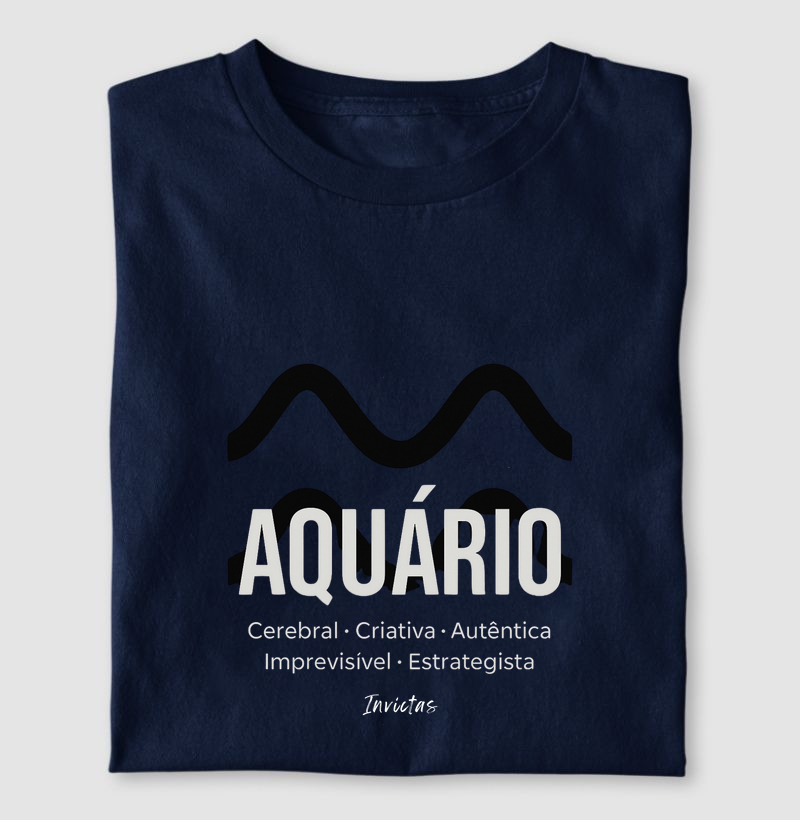Camiseta Algodão Penteado - Aquário