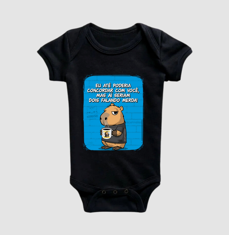 Camiseta Capivara Falando Merda