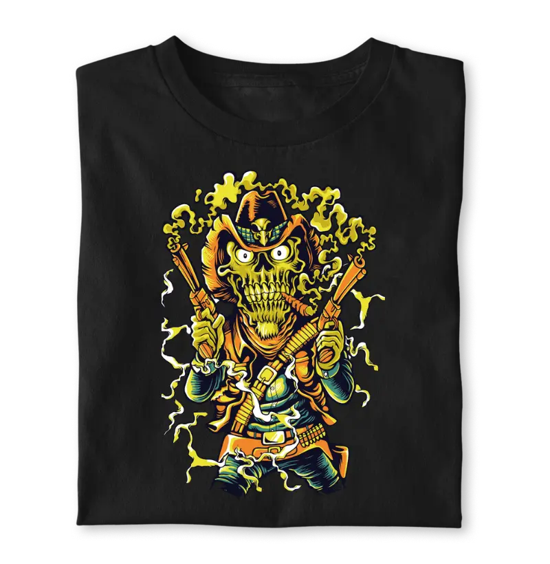 T-shirt Cowboy Skull