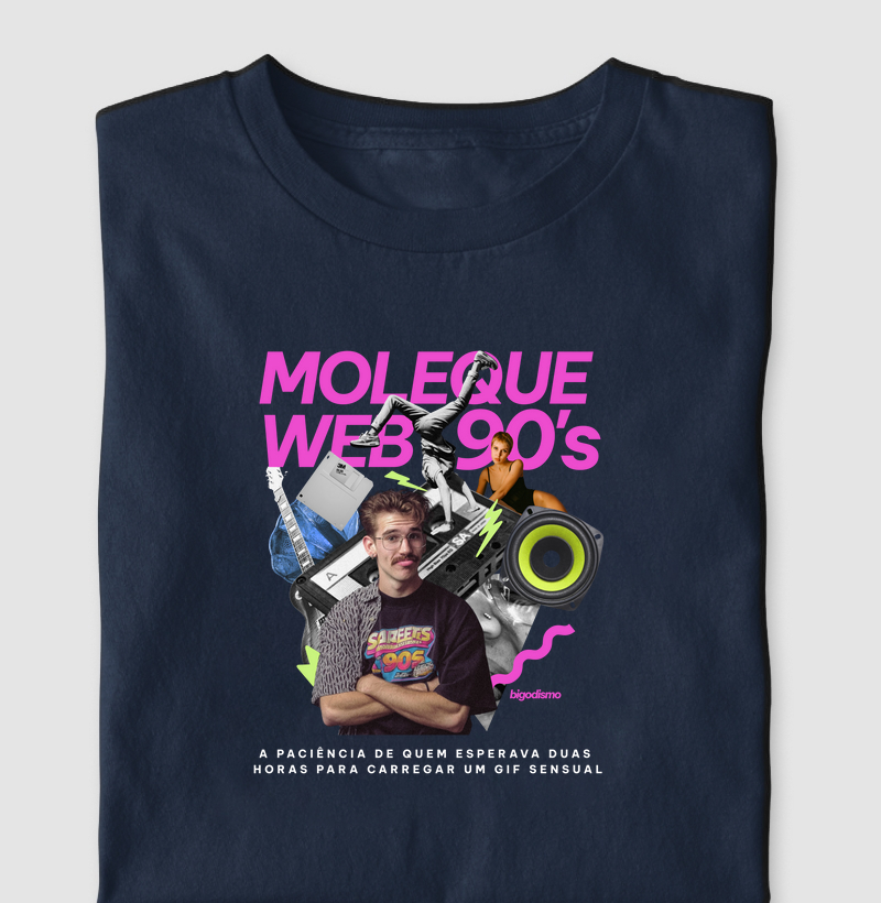 Moleque Web 90 - Coleção Bigodismo 80's & 90's