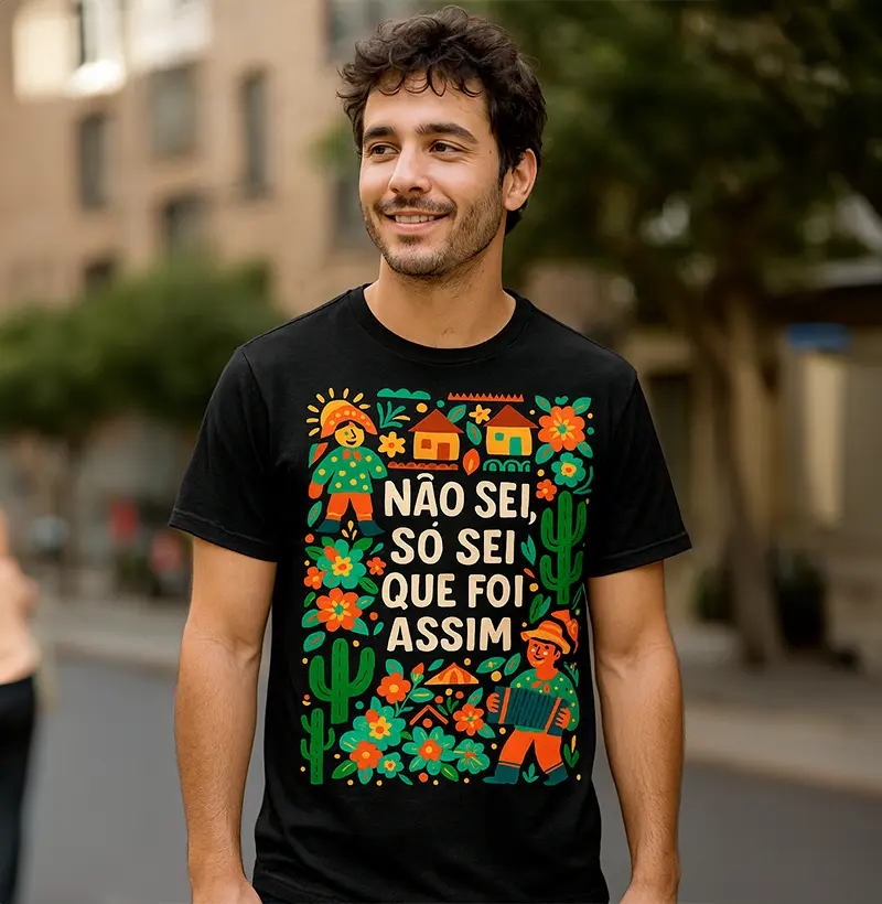 Camiseta Não Sei, Só Sei Que Foi Assim