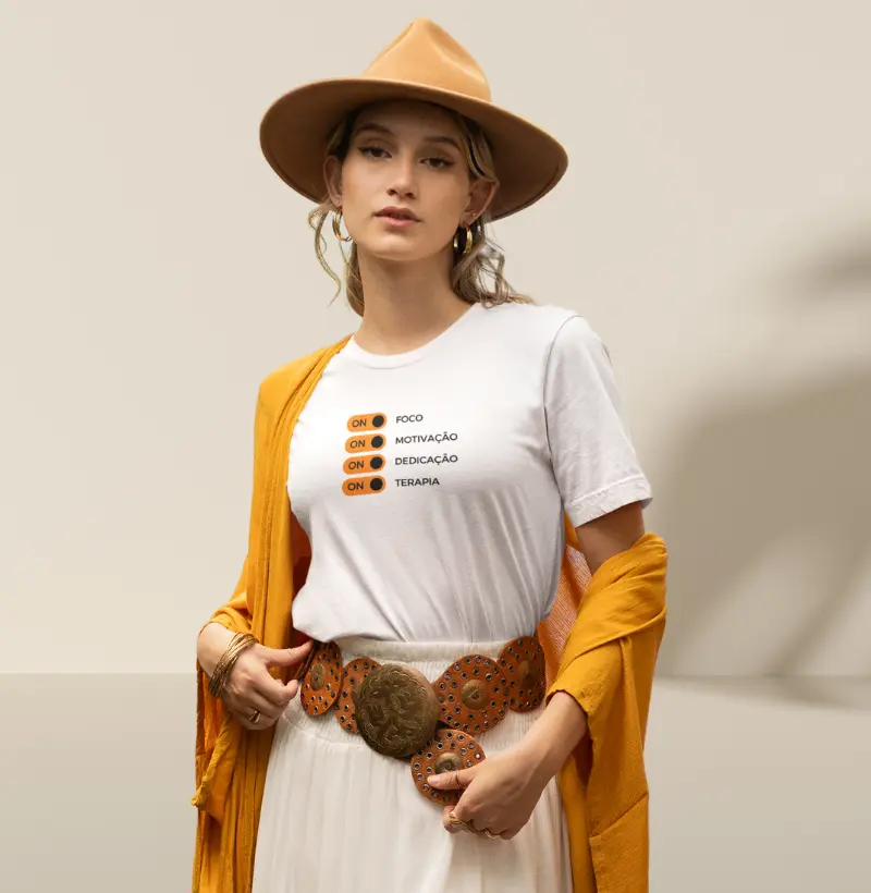 Camiseta feminina - Modo ON