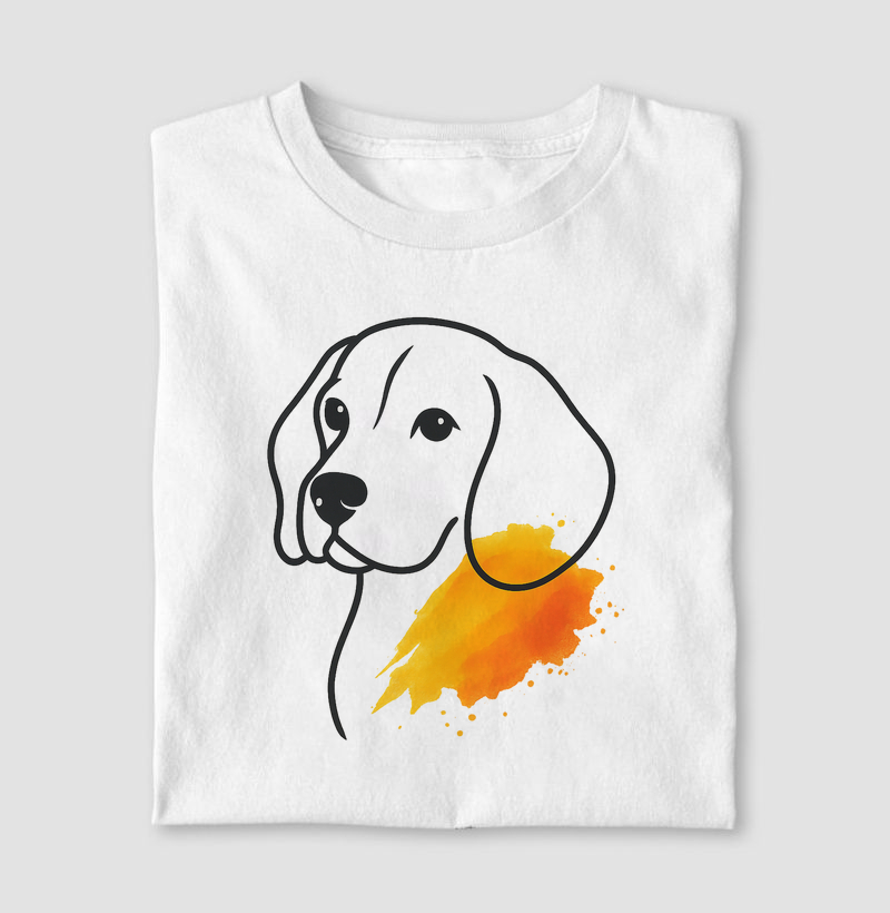 Camiseta Pug Minimalista