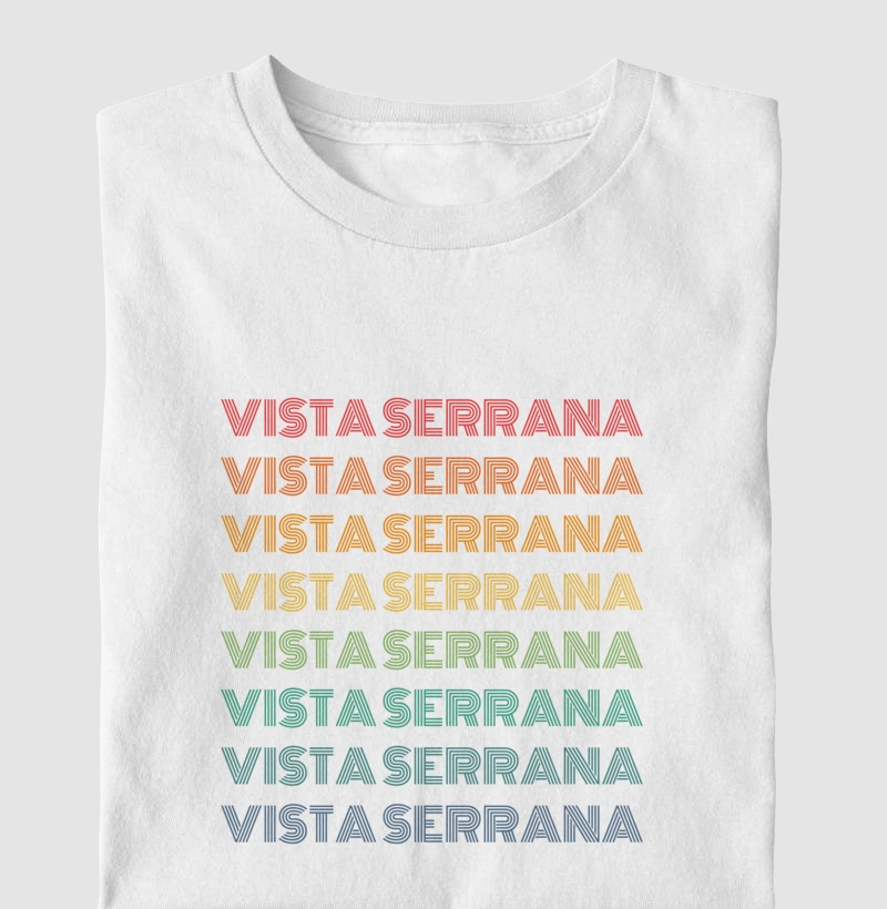 Vista Serrana Letreiro Retrô