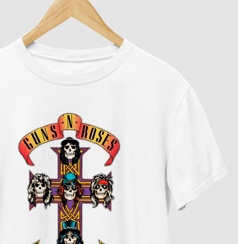 Camiseta Fã de Guns N' Roses - Appetite for Destruction
