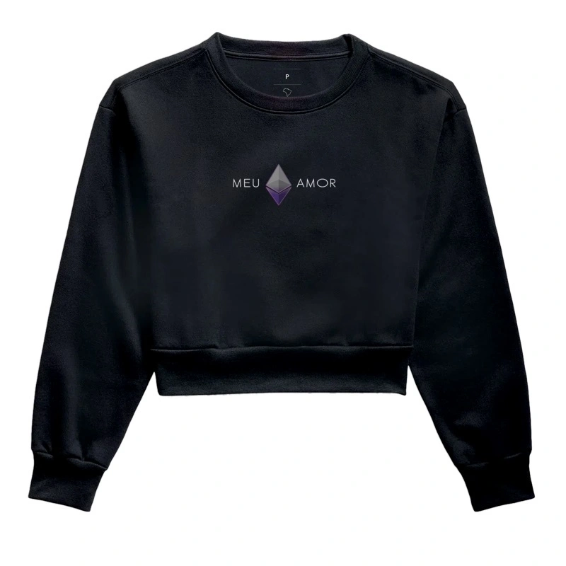 Moletom Cropped Meu Ethereum Amor