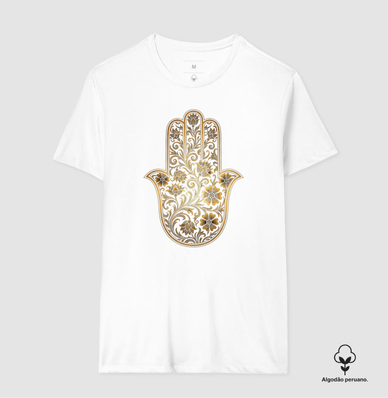 Algodão Peruano Mão De Hamsá - Ano Novo