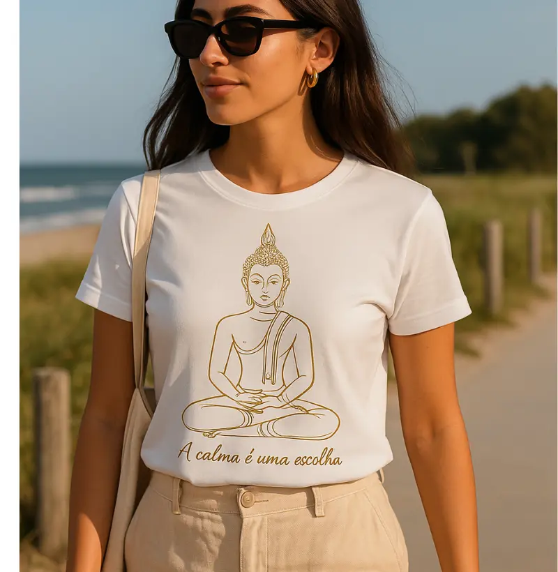 Camiseta Buda – A Calma é Uma Escolha