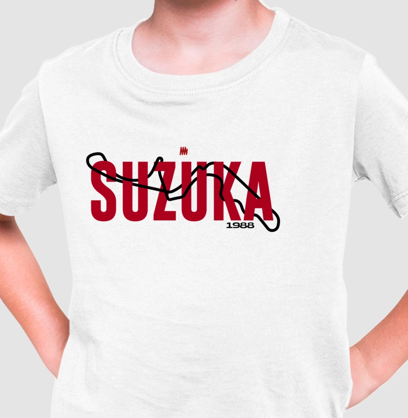 Camiseta Infantil - Suzuka 1988 Kikoautos - by Reserva Ink 