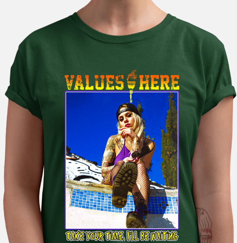VALUES HERE - Camiseta exclusiva