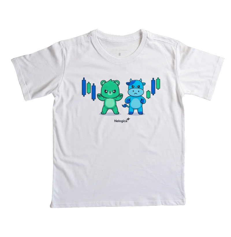 Camiseta Touro e Urso Kids