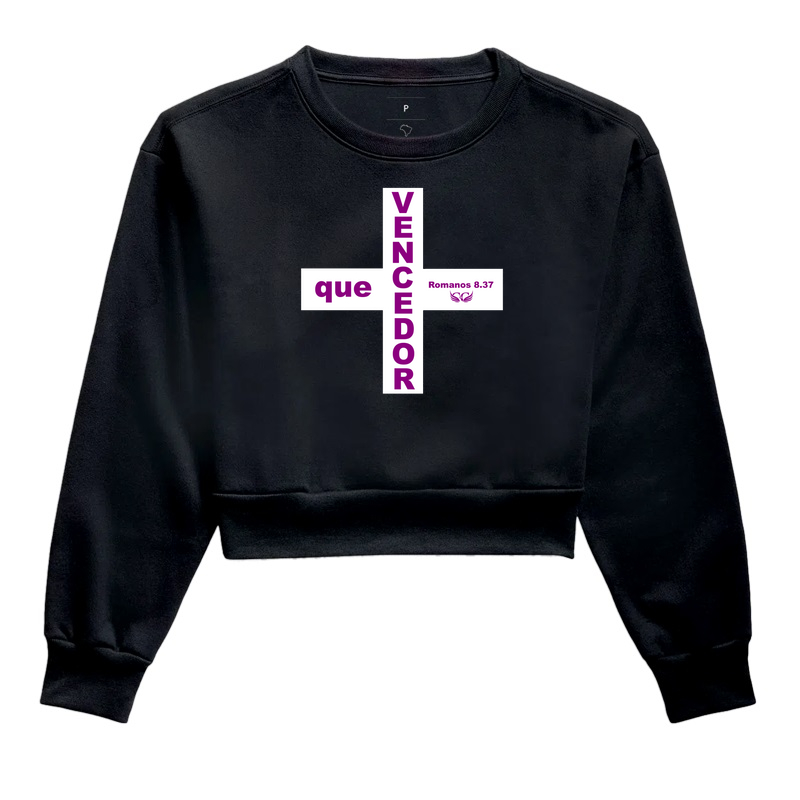 Camiseta Cristã + que vencedor Rm 8.37