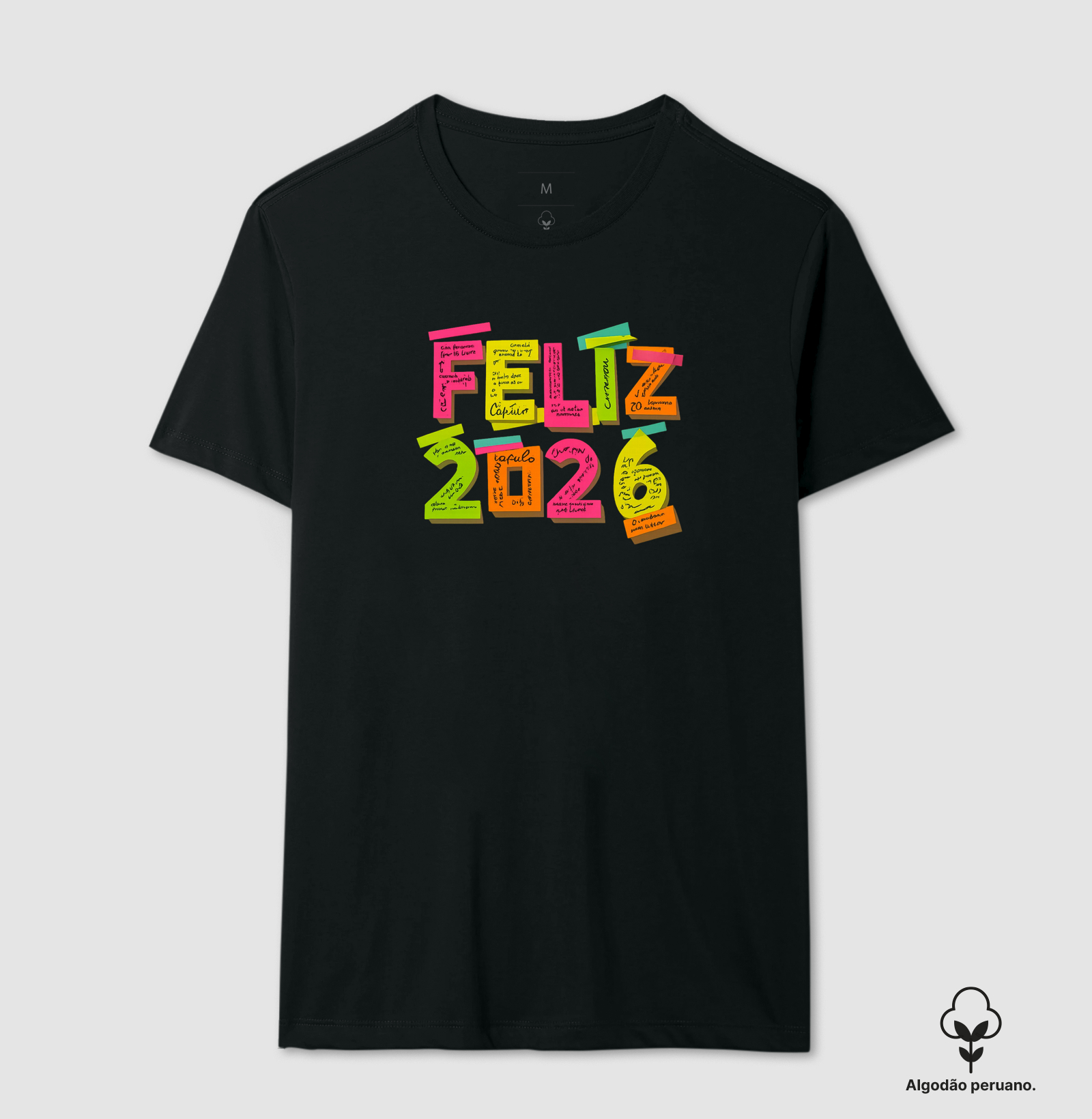 Feliz 2026 com post its