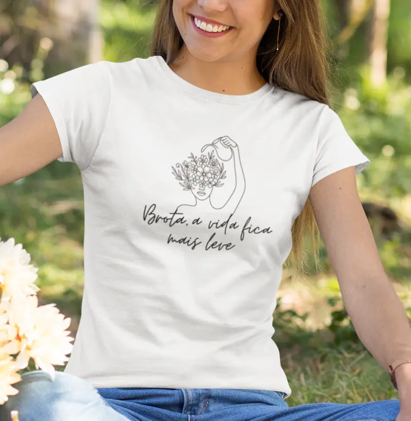 Camiseta - Brota, a vida fica mais leve