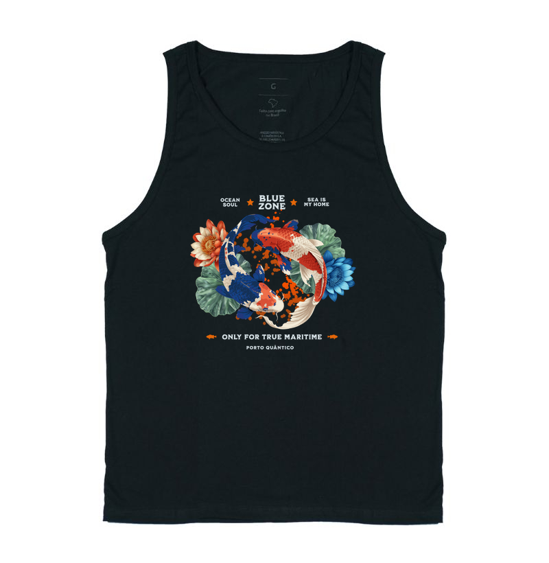 Camiseta Unissex 100% Algodão - Carpa Nishikigoi