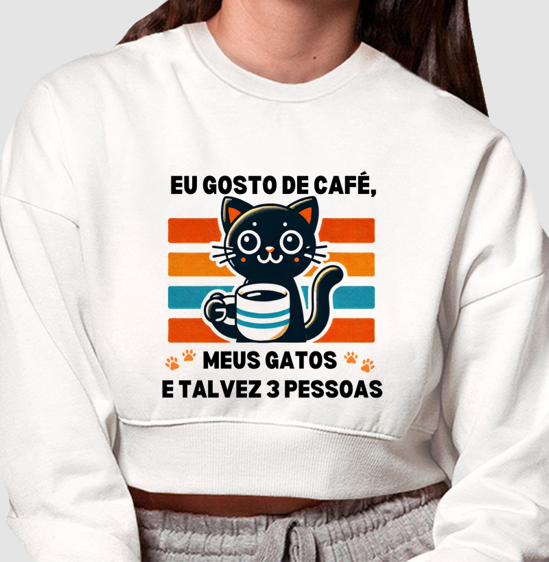 Gato e Café Estilo Retrô