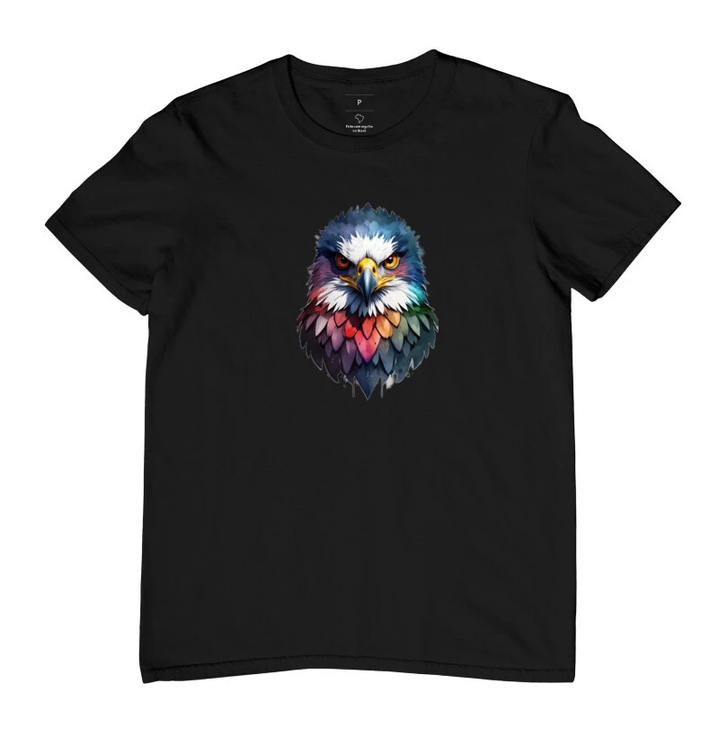 Camiseta Adulta - Águia Colorida