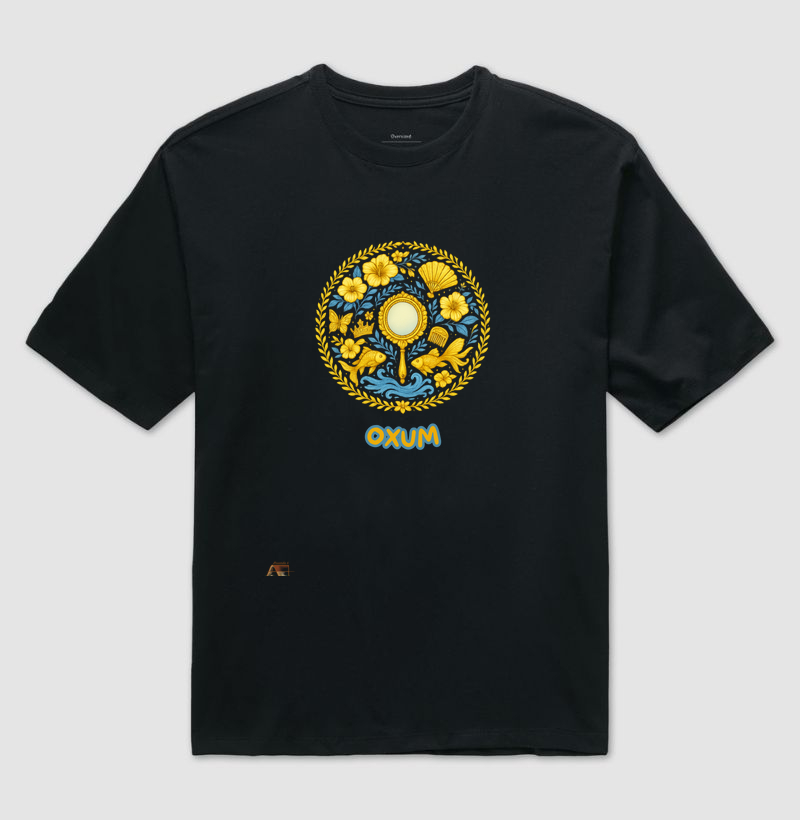 Camiseta Mandala de Oxum – Aruanda ê 100% Algodão