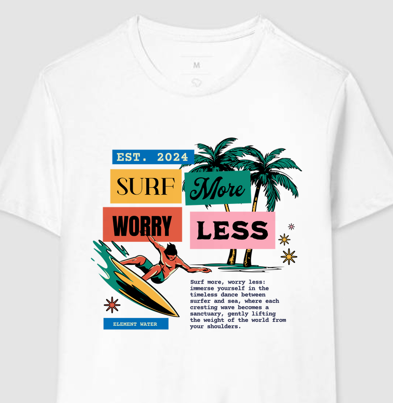 Vintage Retro Surfing Man