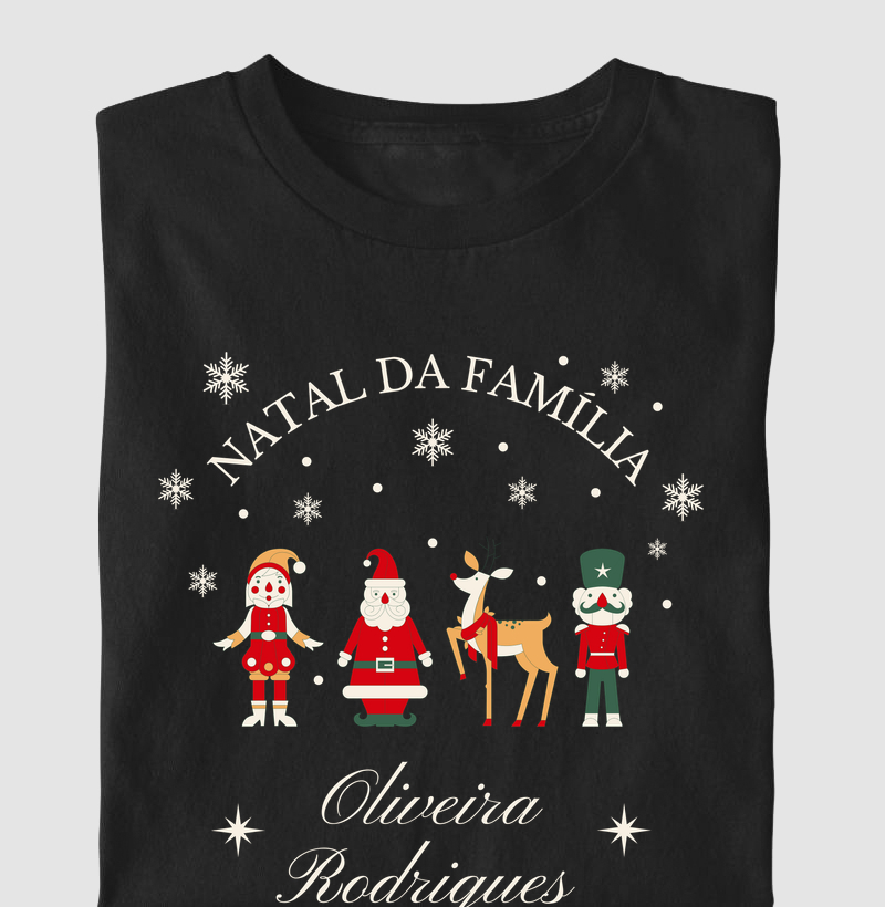 Camiseta Ugly Sweater Natal - Família Oliveira Rodrigues
